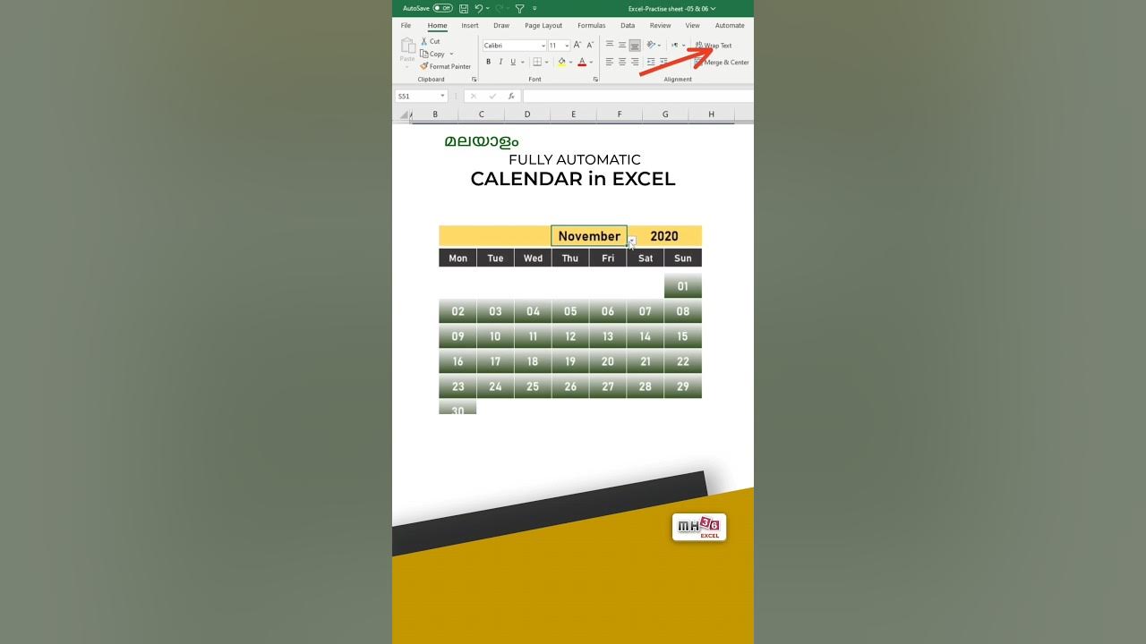 How To Make Calendar In Excel MS Excel Tutorial shorts YouTube how-to-make-calendar-in-excel-ms-excel-tutorial-shorts-youtube