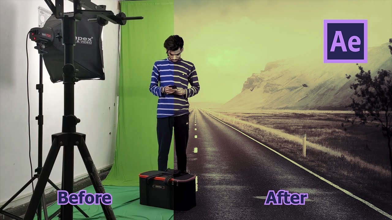 Green Screen Compositing in after effect - YouTube