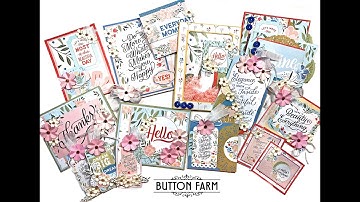 Button Farm Club Salutations Card Kit Reveal Video