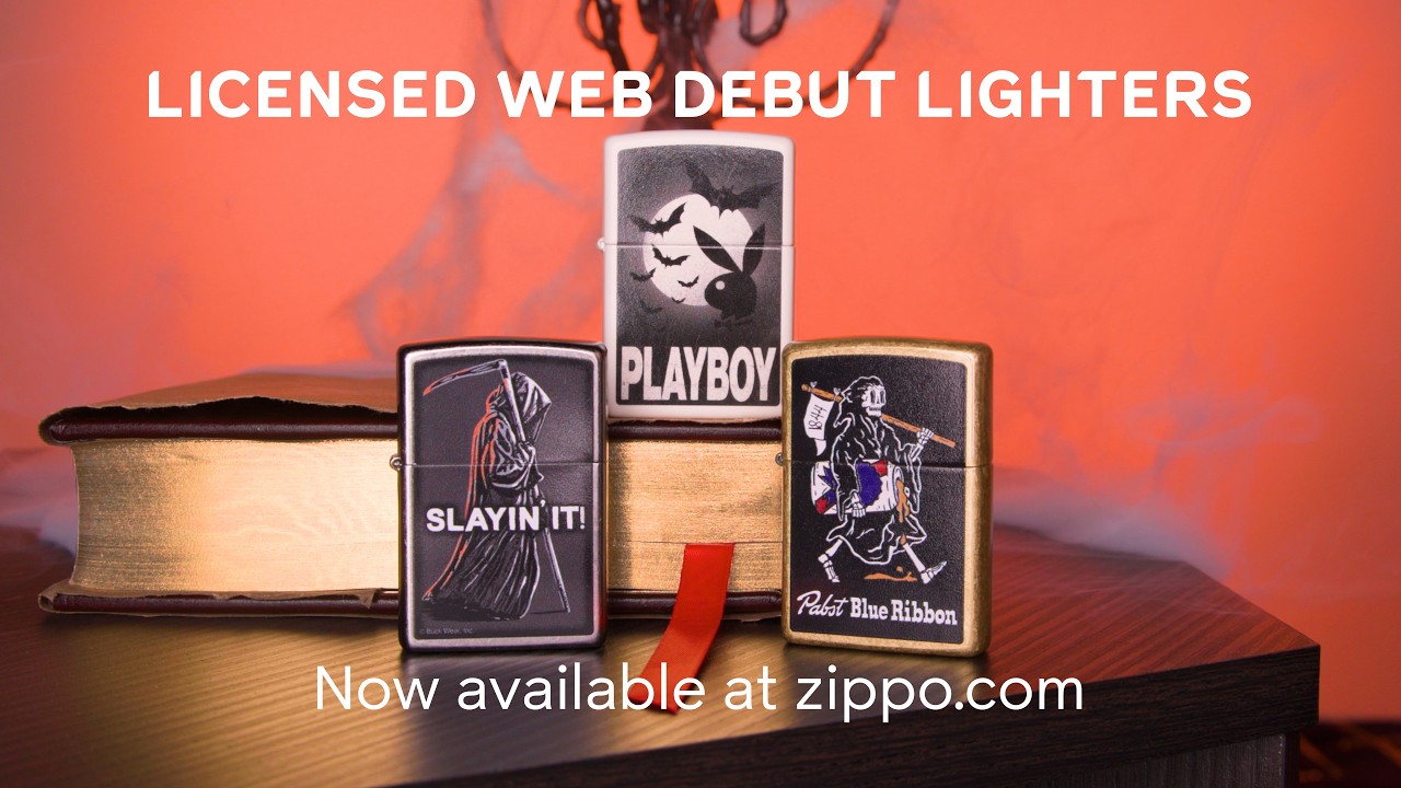 Zippo Playboy Glowing Bats Design Glow In The Dark Windproof