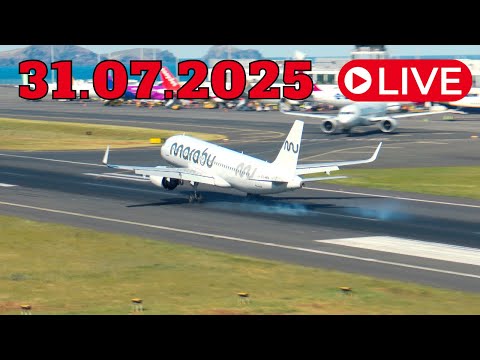LIVE Action at Madeira Island Airport 31.07.2025