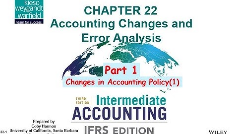 #Part1 Ch 22 Accounting Changes and Error Analysis - Akuntansi Keuangan Menengah 2