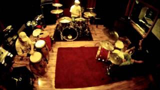 Atx Drumming Social Clubs Jam At Evil Snail Studios - Brannan Lane, Rom Gov And Herb Belofsky.
