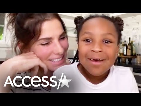 Sandra Bullock & Daughter Laila Honor Nurse In Rare Video Appearance