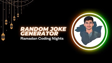 Building a Random Joke Generator using Python, UV, and Streamlit | Ramadan Coding Nights