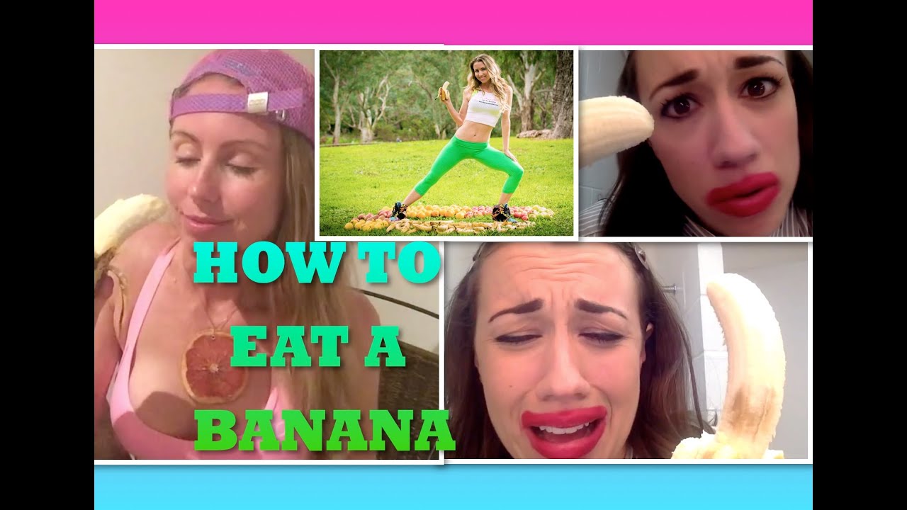 Freelee the Banana Girl vs Miranda Sings How To Eat a Banana YouTube