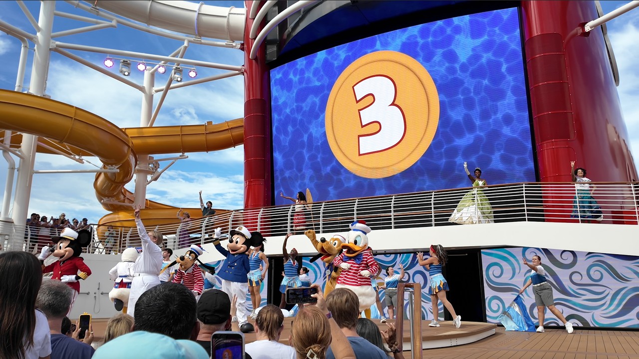 "Let's Set Sail" Sail Away Deck Party Full 2026 Show Experience | Disney Destiny Cruise