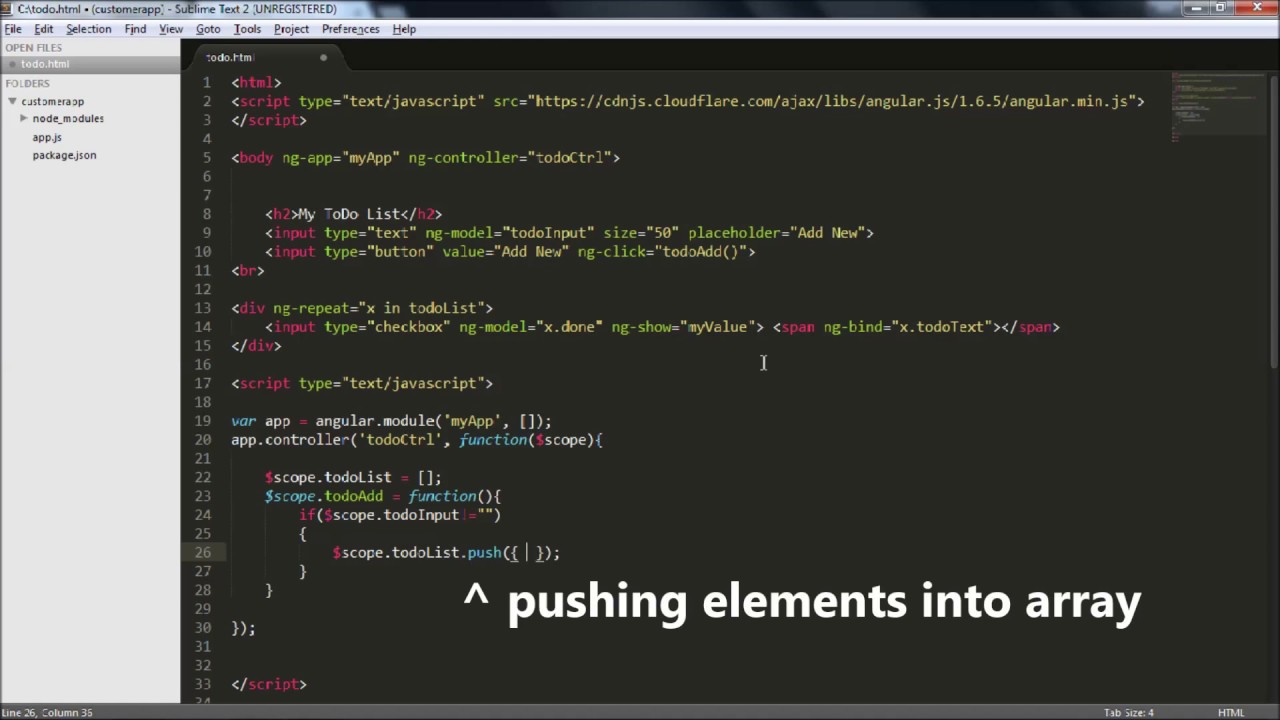 To Do List - Angular JS - YouTube