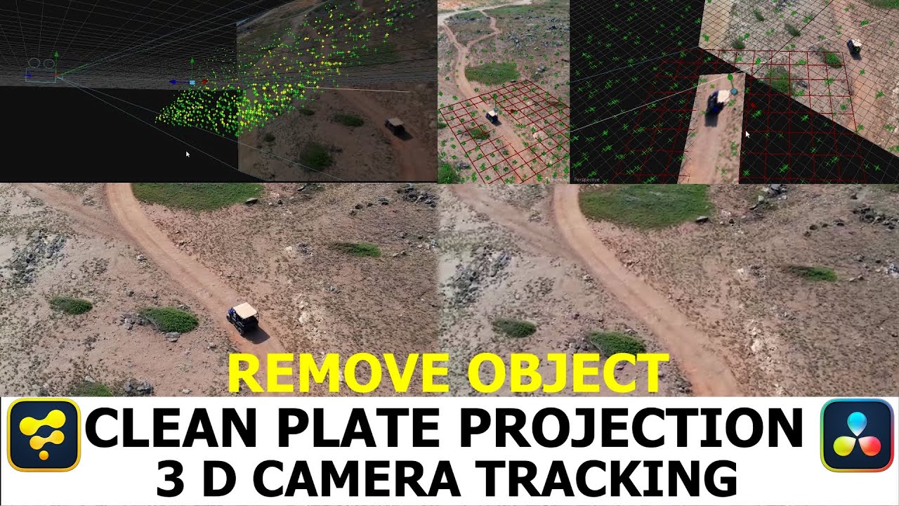 3D Camera Tracking & Remove Object With Clean Plate Projection In ...