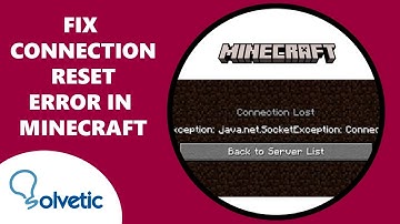 Fix Connection Reset Error in Minecraft