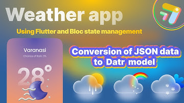 Part - 3 | Conversion of JSON data to Dart model | Weather app with flutter