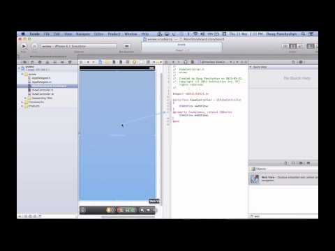 For DougPan.com Students: Very Quick Tutorial Developing Native iOS WebView App for iPhone