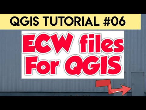 QGIS Software Tutorial on ECW Data Files  (Beginner Lesson 06)
