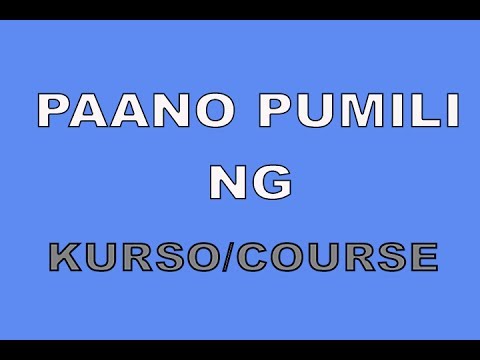 Video: Paano Isumite Ang Iyong Kurso