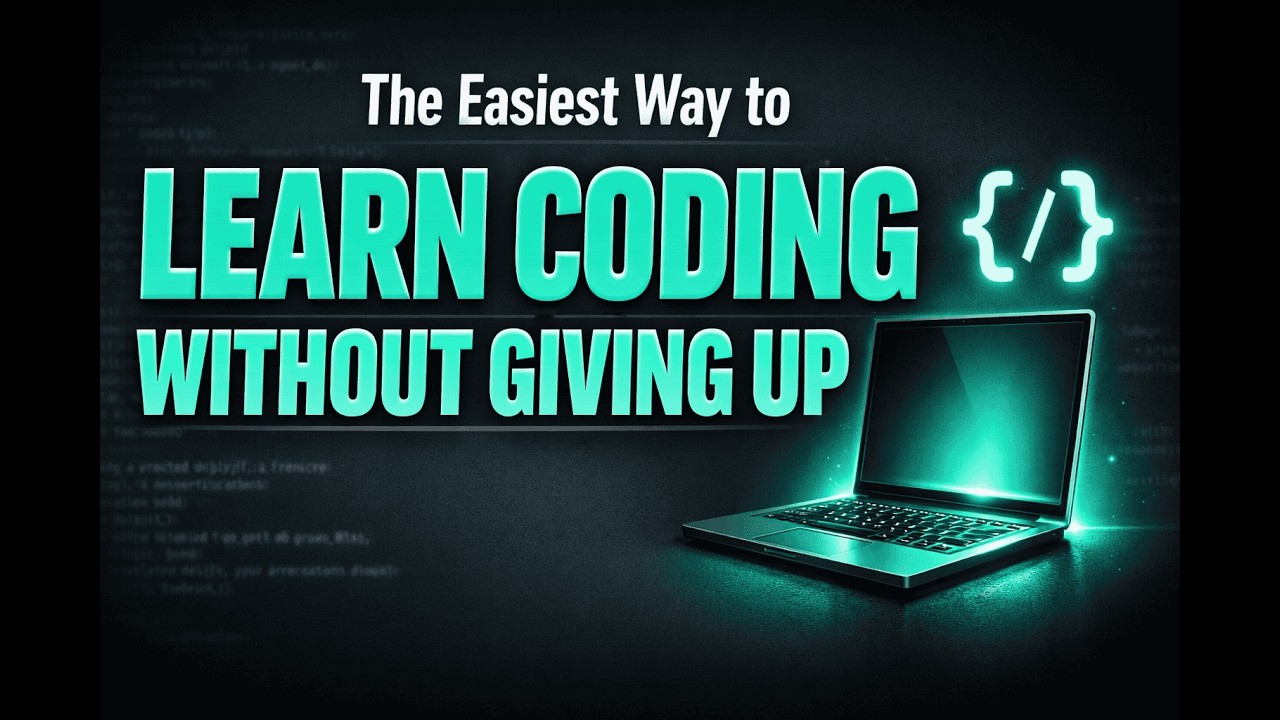 The Easiest Way to Learn Coding Without Giving Up - YouTube