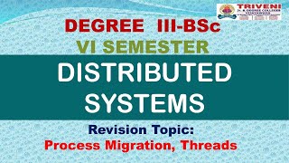 DISTRIBUTED SYSTEMS (REVISION PART-8)FOR DEGREE III-B.Sc VI SEMESTER