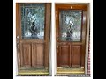 Quick and easy wooden front door restore for less than $10 and under an hour!