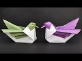Beautiful paper bird origami  tutorial diy by colormania
