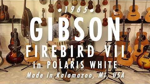 1965 Gibson Firebird VII Electric Guitar in Polaris White played by Chase Potter // SOUND CHECK
