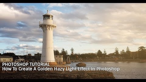 Photoshop Tutorial: How to create a golden hour hazy light effect
