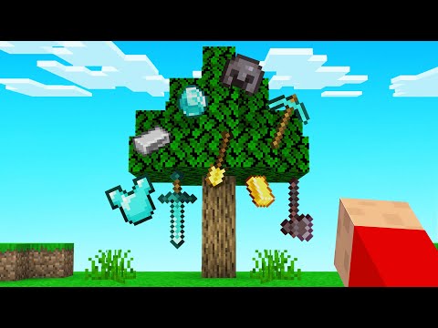 Minecraft But OP ITEMS Grow ON TREES!