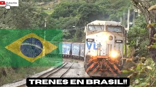 Trenes En Canguera Sp Brasil ((Vli Rumo All))