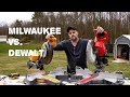 Dewalt FlexVolt 12" Cordless Miter Saw vs. Milwaukee Fuel 18v 12" Cordless Miter Saw. Tool Duel!