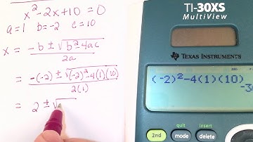 Quadratic Formula with Two Imaginary Solutions