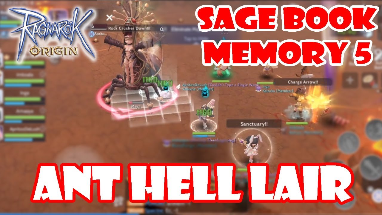 Ant Hell Lair Sage Book Memory 5 Assassin F2P POV - Ragnarok Origin