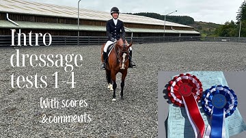 British Dressage Introductory 2024 1-4 | with scores & judges comments | Our dressage tests so far 