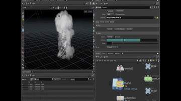 satisfying animation fire smoke simulation made in Houdini and blender breakdown