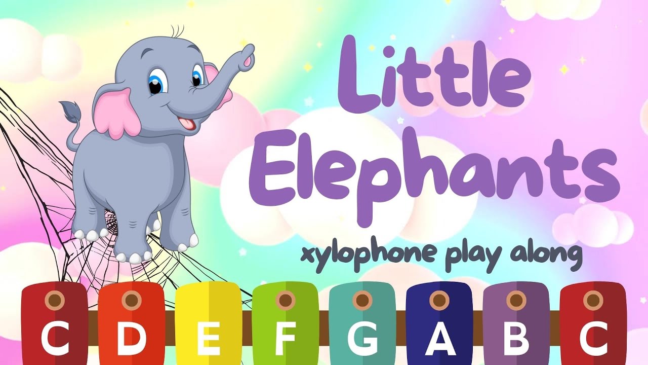 Little Elephants XYLOPHONE PLAY ALONG (Easy) YouTube