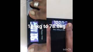 104 kg to 78kg