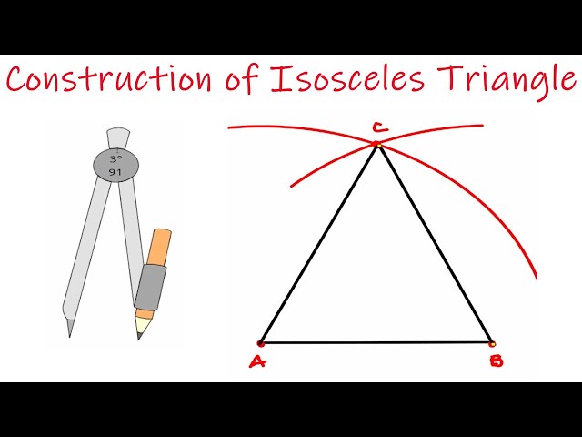 geometry - How to construct an isosceles triangle given the base