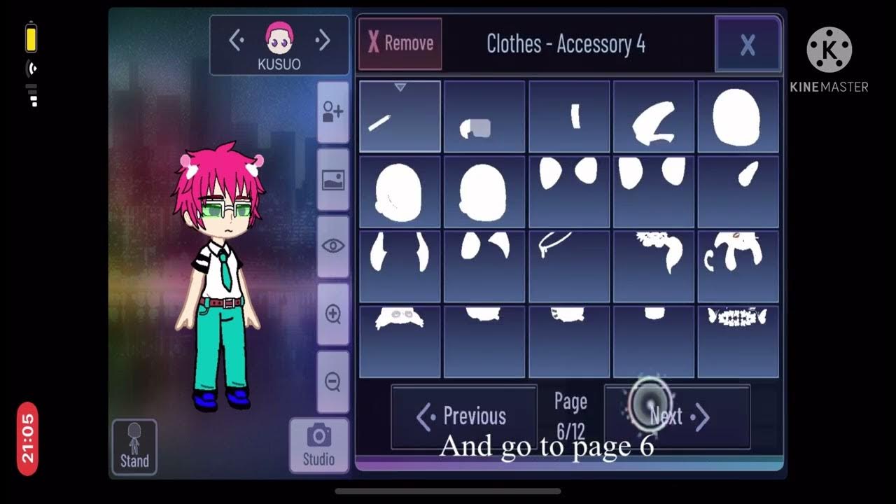 How To Make Saiki K’s Antennas And Hair In Gacha Club Tutorial (Saiki K