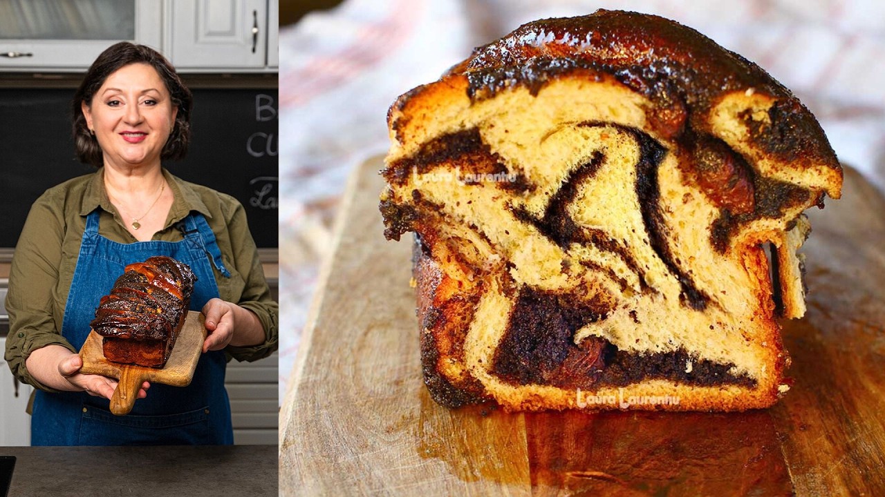 Babka pufoasă cu mac și vișine - rețeta de cozonac care nu se poate refuza!