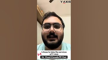 Vineet is thankful with the Canadian Visa Service provided by Y-Axis. #canadaimmigration