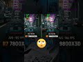 «Ryzen 7 7800X3D против 9800X3D. #fps #nvidia #rtx4060 #gamingpc #rtx #nvidiartx4070 #pcgaming #gta