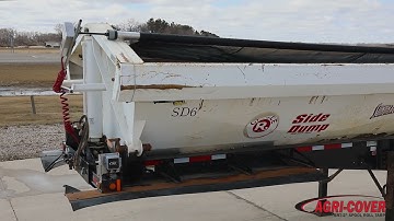 SRT 2 Spool Roll Tarp Mesh on Side Dump Trailer PROMO