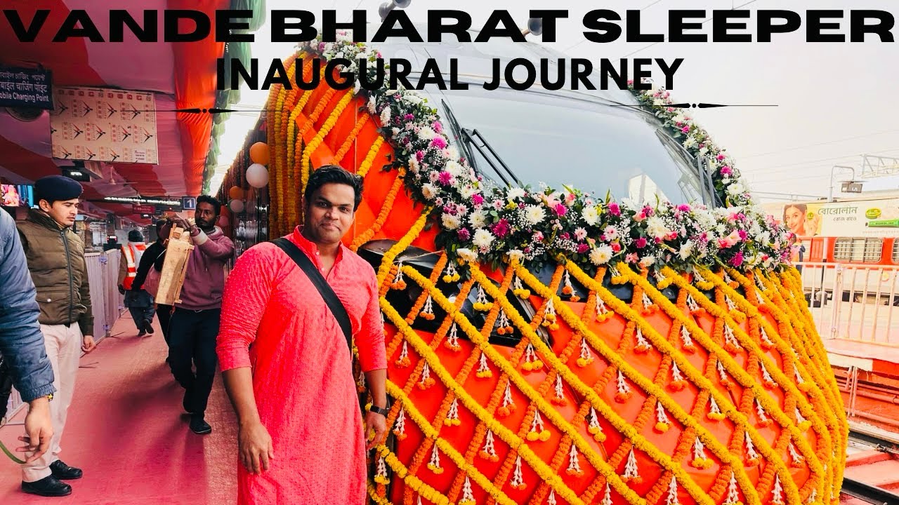 India’s FIRST VANDE BHARAT SLEEPER Inaugural Train Journey with FREE IRCTC DELICIOUS FOOD 😍