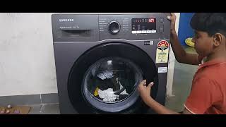 How to unlock of frant load samsung washing machine door