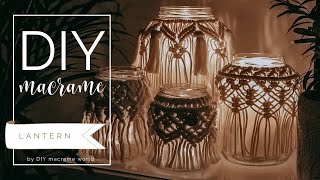 DIY EASY Macrame LANTERN by DIY MACRAME WORLD