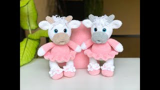 🐲 How to Crochet a Cow Easy step by step Tutorial / Part 1 - Arms, Legs, Flowers / Pattern Etsy
