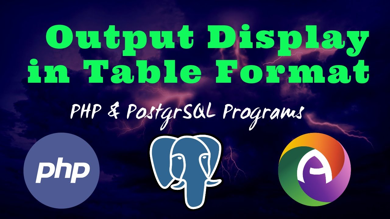 PHP Program || Display in Table Format || Product Details || Item Code ...