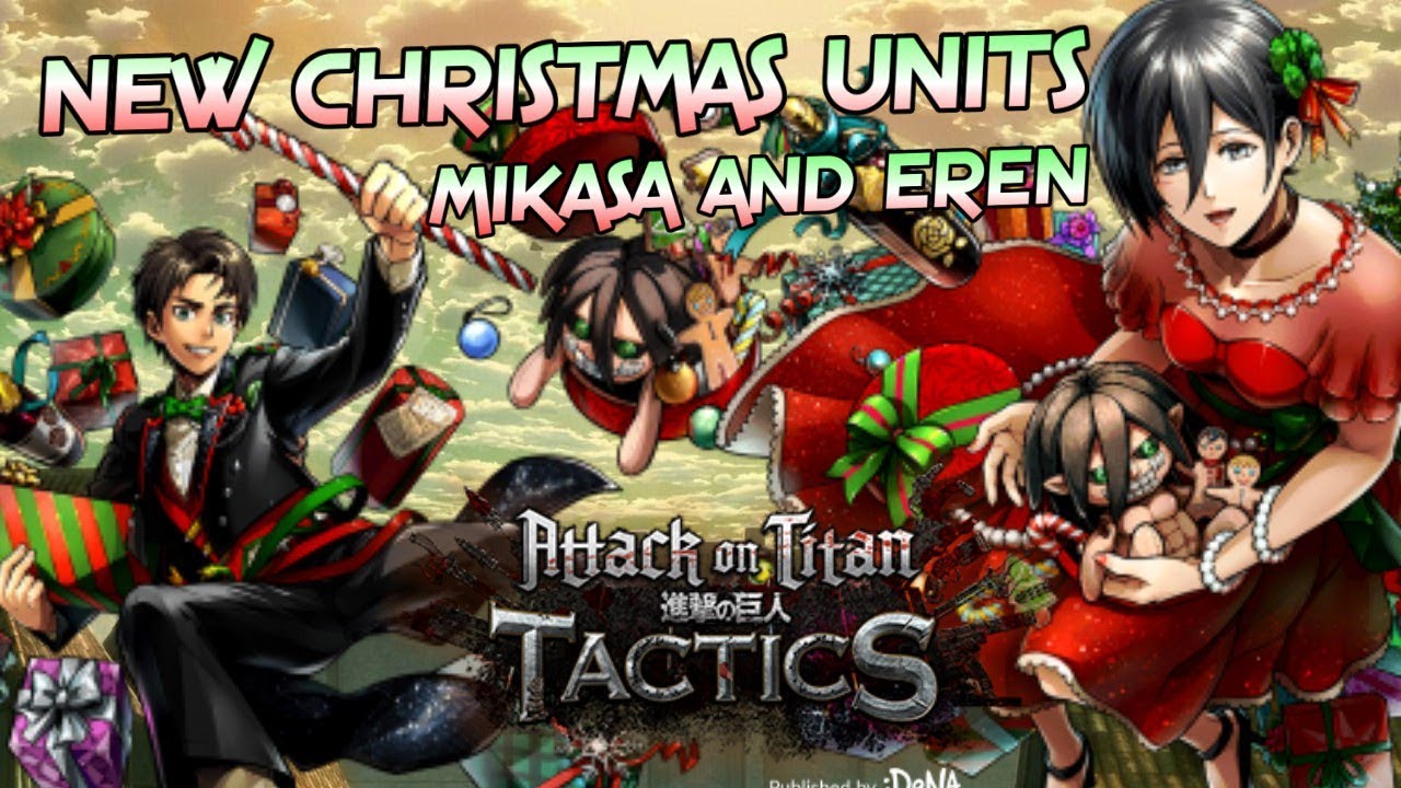 New Christmas Mikasa And Eren L Aot Tactics Attack On Titan Tactics