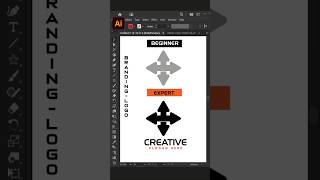 Adobe Illustrator 2026 Tips – How To Creative Logo Design Process | GFX-HUNTERS #shorts 🎨🔥