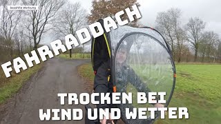 Bub Up - Regenverdeck für das Fahrrad - Fahrraddach - Regenschutz