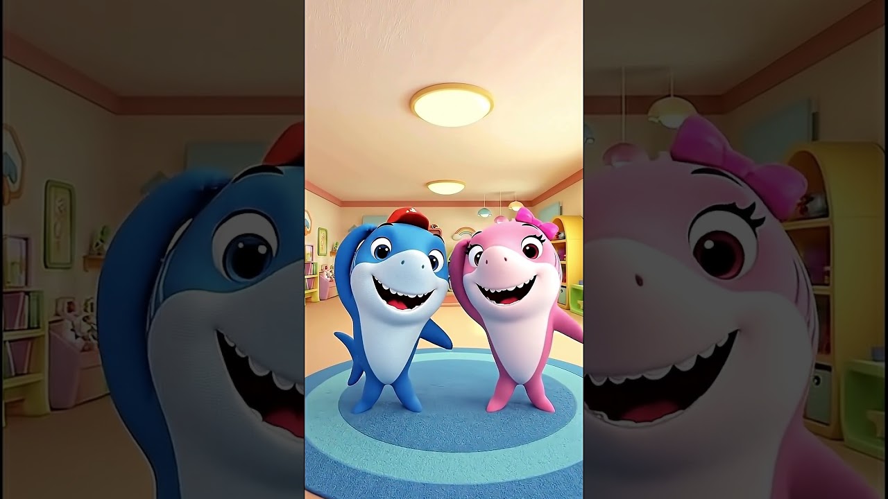 Shark Copy Me! | Fun Move & Dance with Blue and Pink Sharks