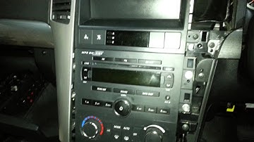 How to remove a radio from a Holden Captiva 2007 model