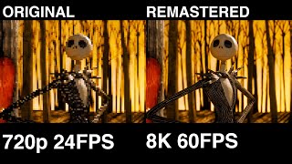 The Nightmare Before Christmas (1993) in 8K 60FPS (Remastered & Upscaled by Artifical Intelligence)